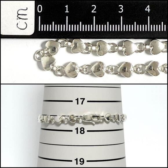 TIFFANY Silver Heart Charm Bracelet - Picture 9 of 10